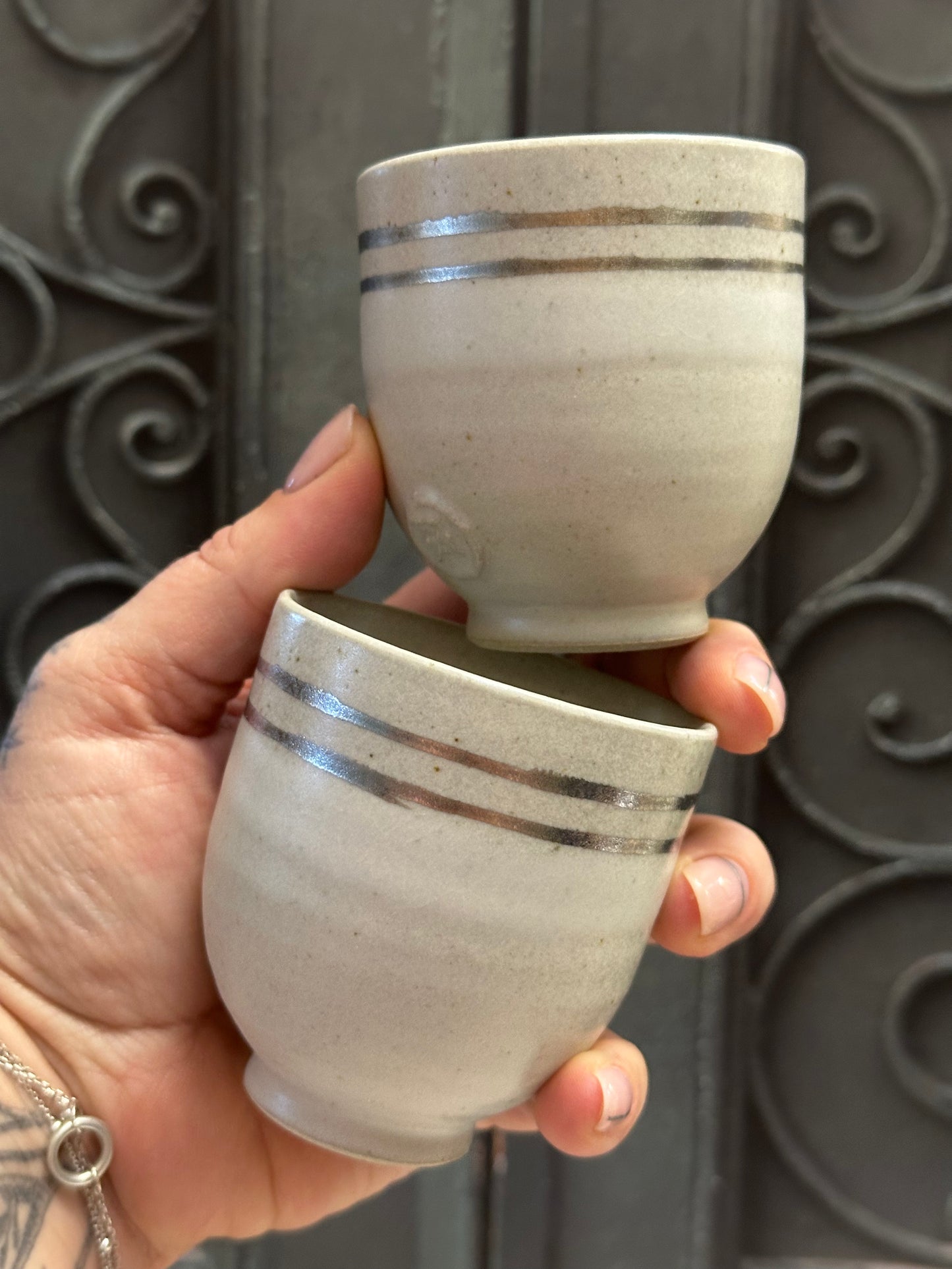 Oriental Beakers set of 2 (Platinum Collection)